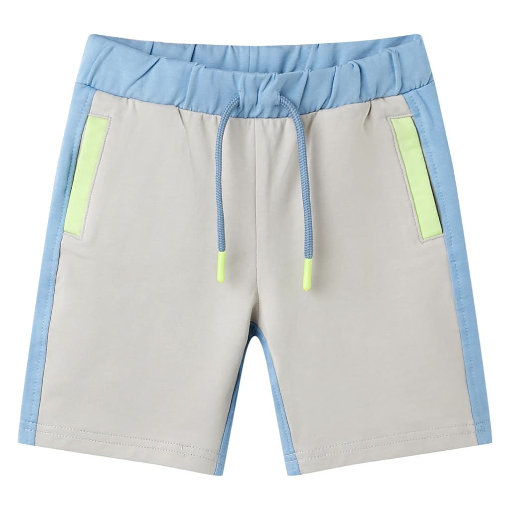 Kindershort met trekkoord 92 blauw