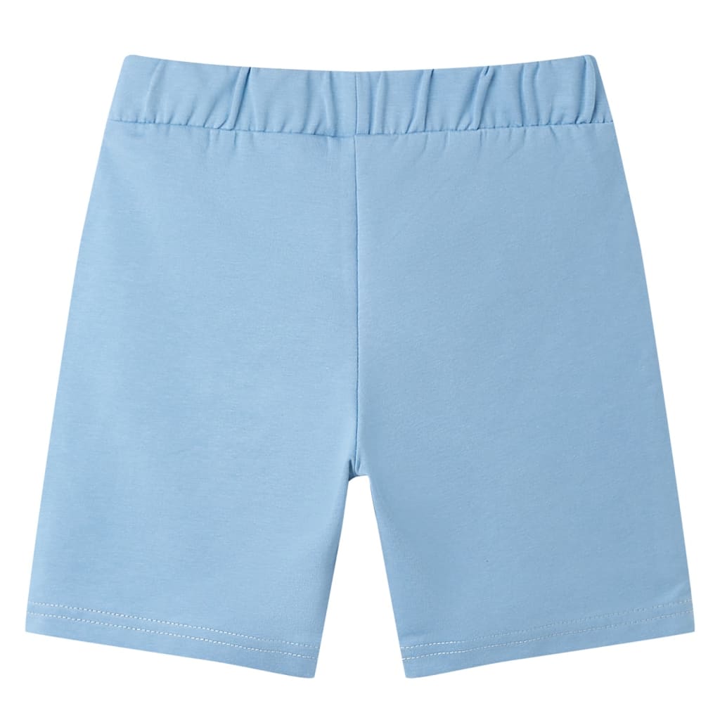 Kindershort met trekkoord 92 blauw