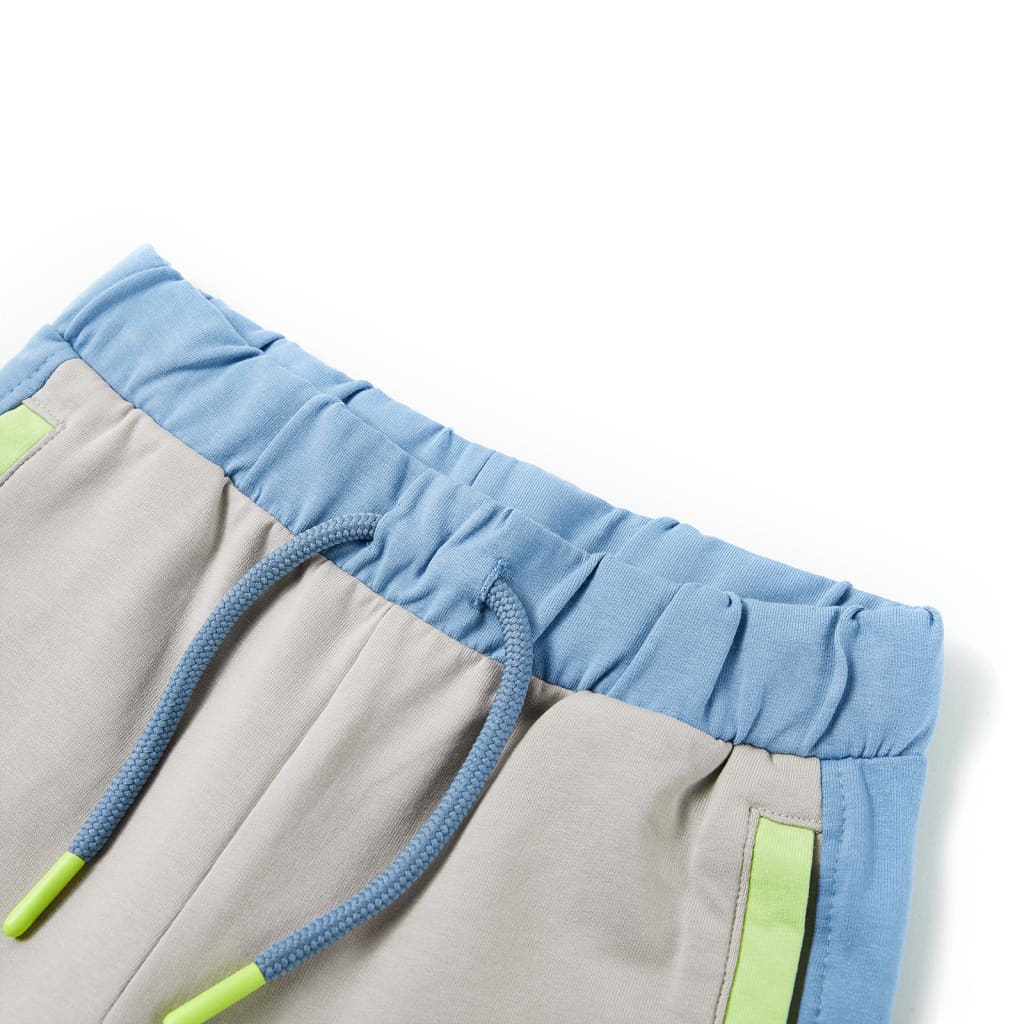 Kindershort met trekkoord 92 blauw