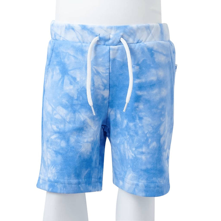 Kindershorts met trekkoord 116 zachtblauw