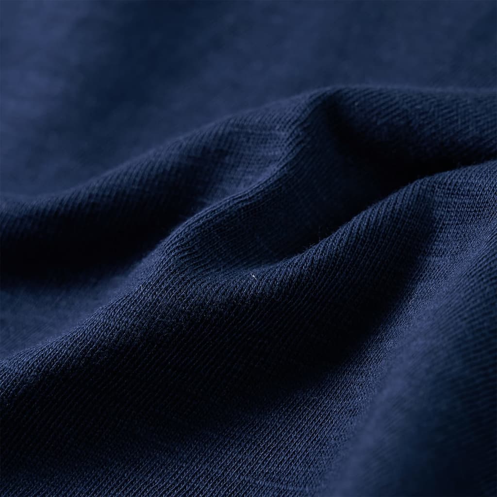 Kindershirt met lange mouwen 92 gemøªleerd marineblauw