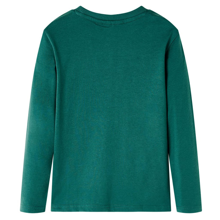 Kindershirt met lange mouwen 104 groen