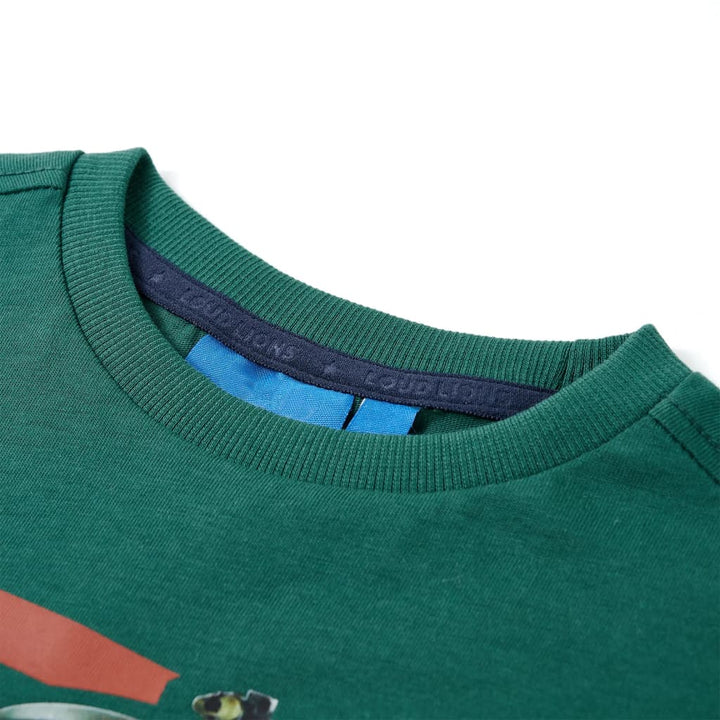 Kindershirt met lange mouwen 104 groen