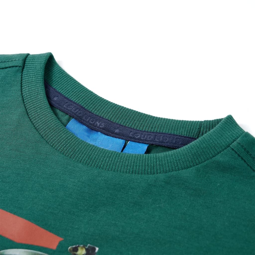 Kindershirt met lange mouwen 116 groen