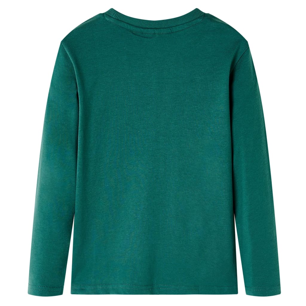 Kindershirt met lange mouwen 128 groen