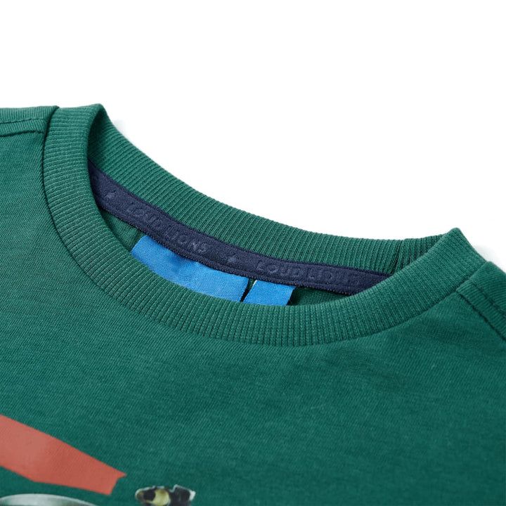 Kindershirt met lange mouwen 128 groen