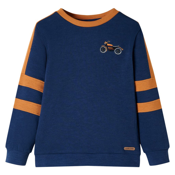 Kindertrui 104 indigo-blauw