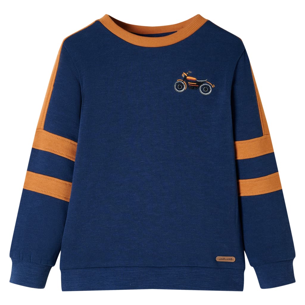 Kindertrui 116 indigo-blauw