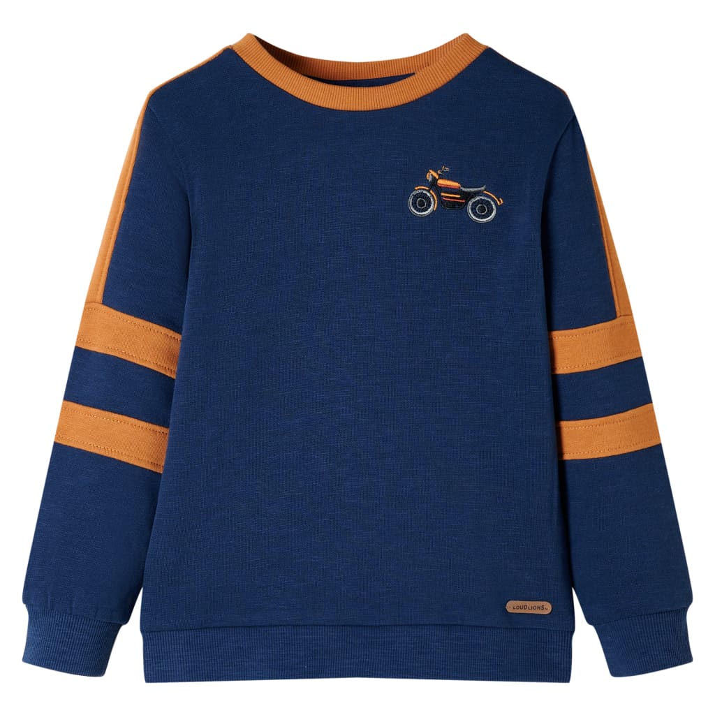 Kindertrui 128 indigo-blauw