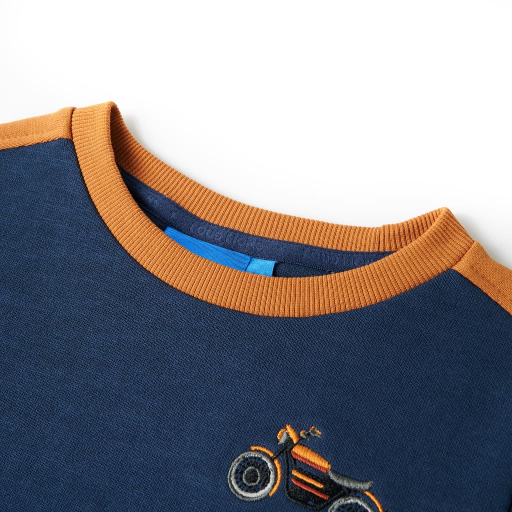 Kindertrui 128 indigo-blauw