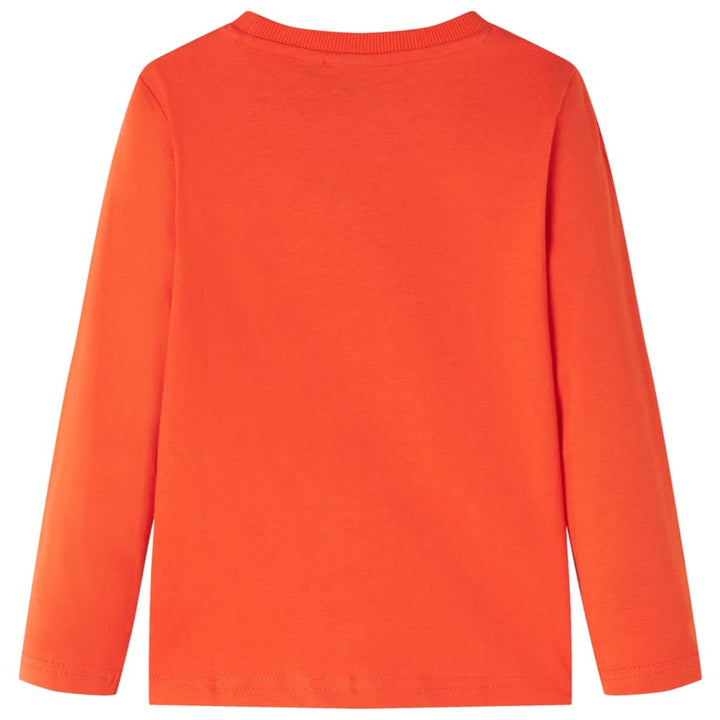 Kindershirt met lange mouwen 104 feloranje