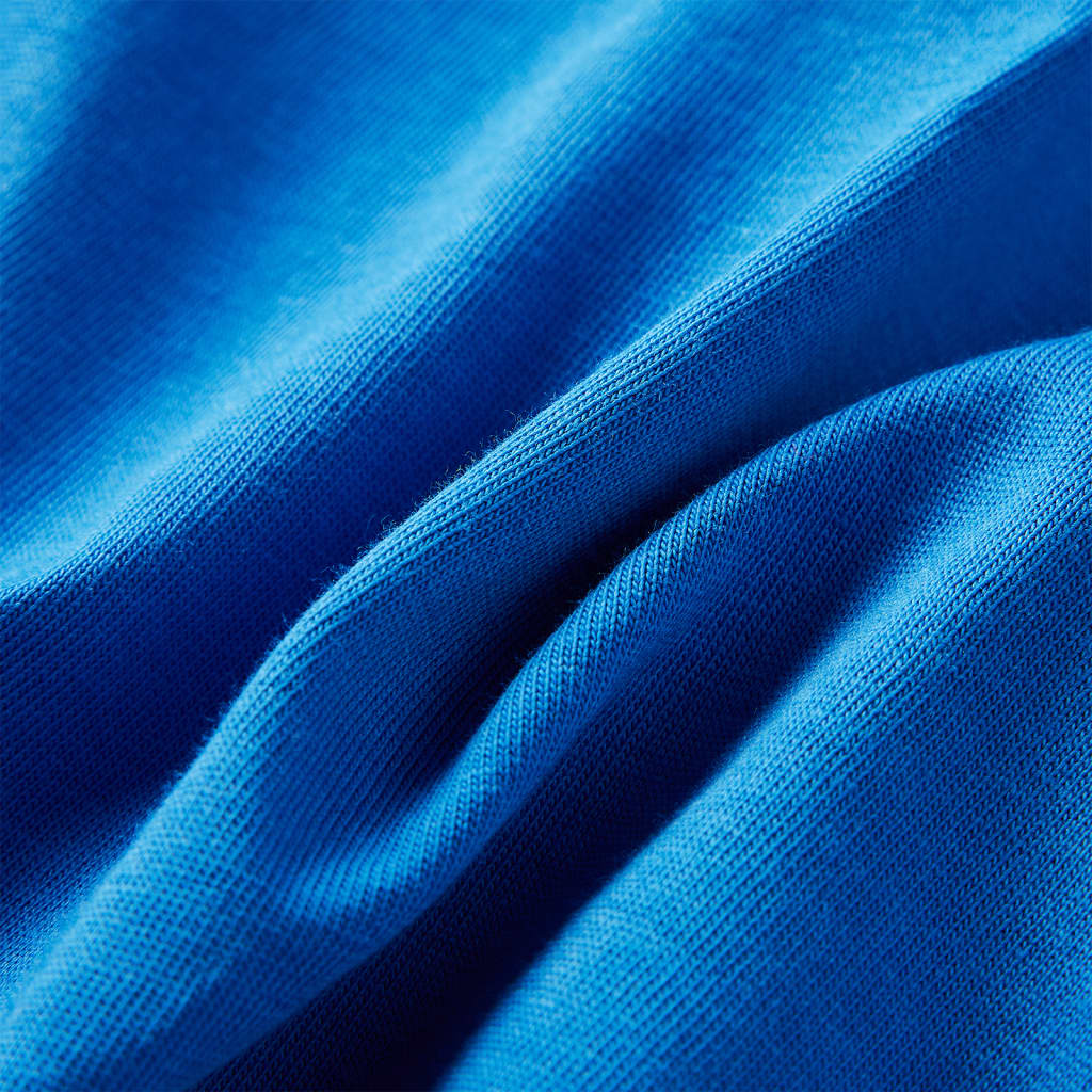 Kindershirt met lange mouwen 116 kobaltblauw