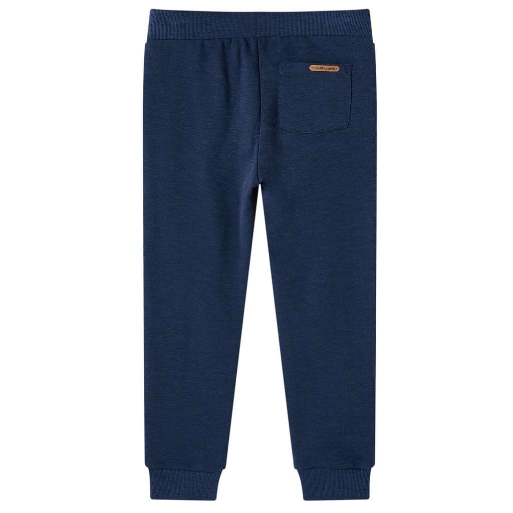 Kinderjoggingbroek 92 gemøªleerd marineblauw