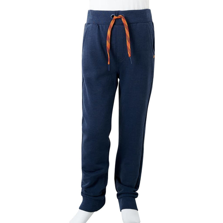 Kinderjoggingbroek 92 gemøªleerd marineblauw