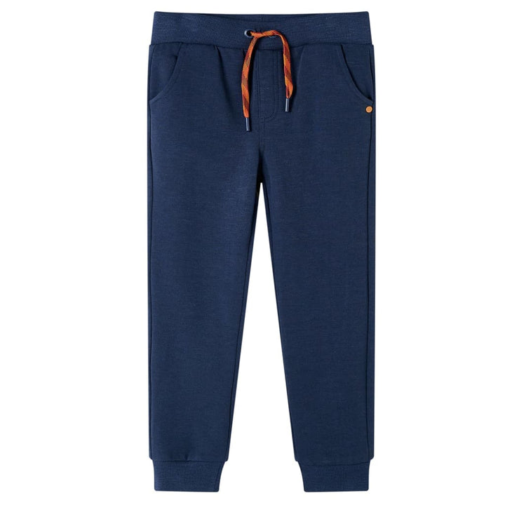 Kinderjoggingbroek 104 gemøªleerd marineblauw