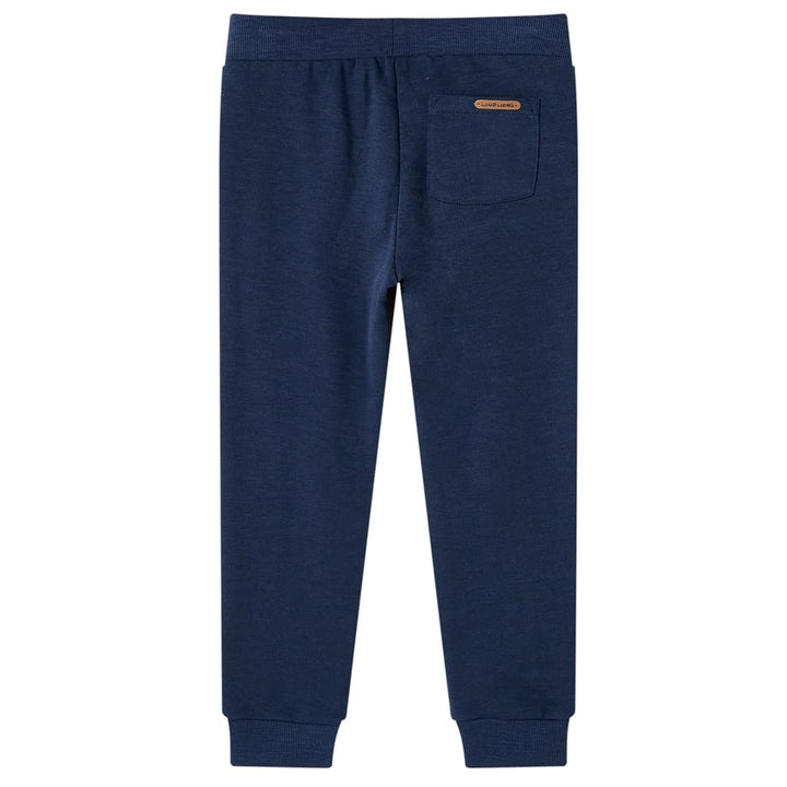 Kinderjoggingbroek 116 gemøªleerd marineblauw