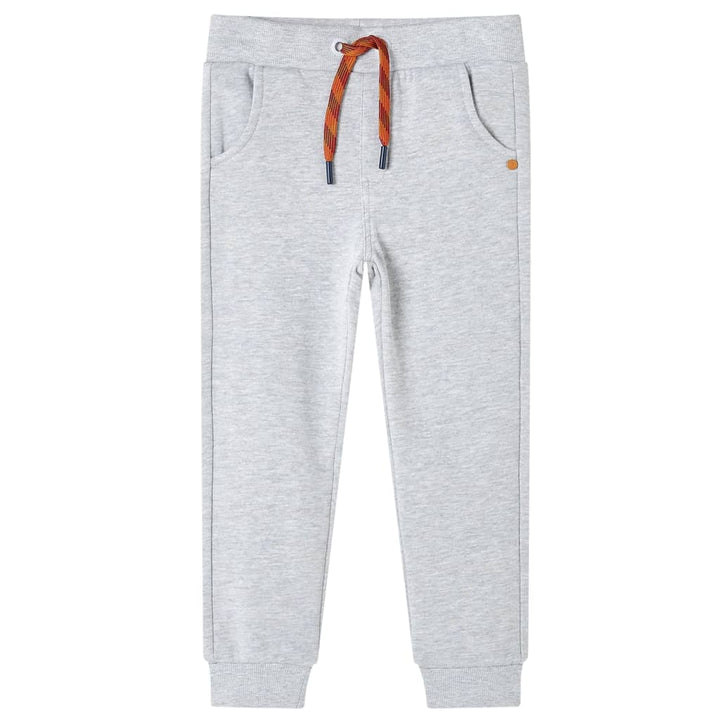 Kinderjoggingbroek 128 gemøªleerd grijs