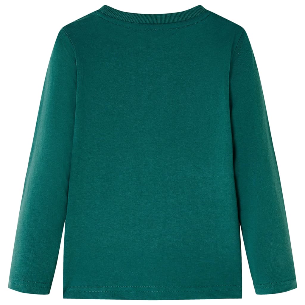 Kindershirt met lange mouwen 140 groen