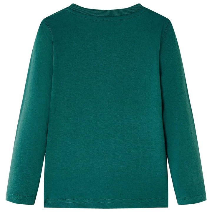 Kindershirt met lange mouwen 140 groen