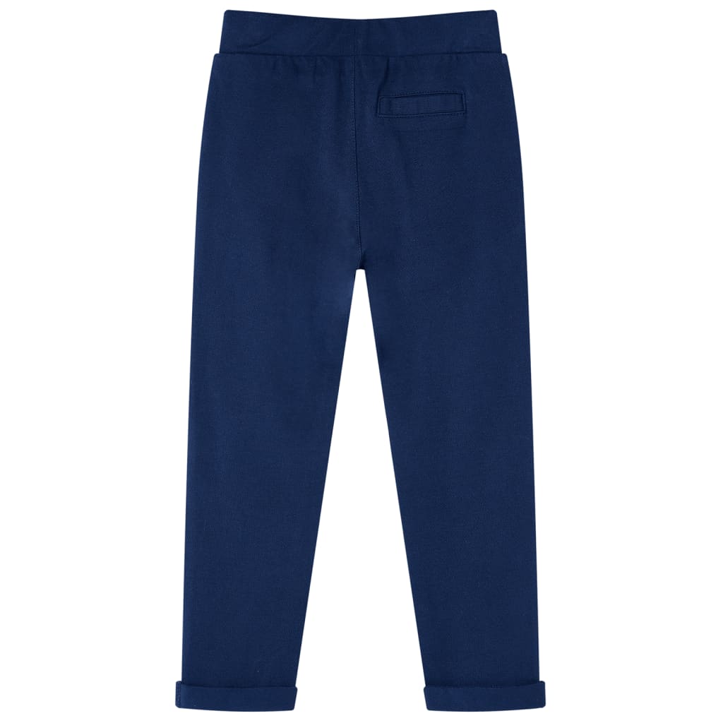 Kinderbroek met trekkoord 92 marineblauw