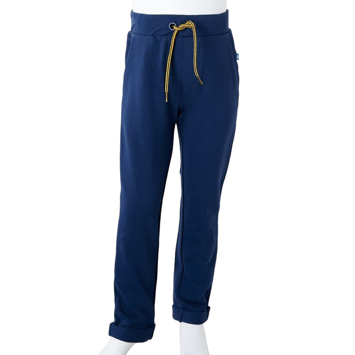 Kinderbroek met trekkoord 92 marineblauw