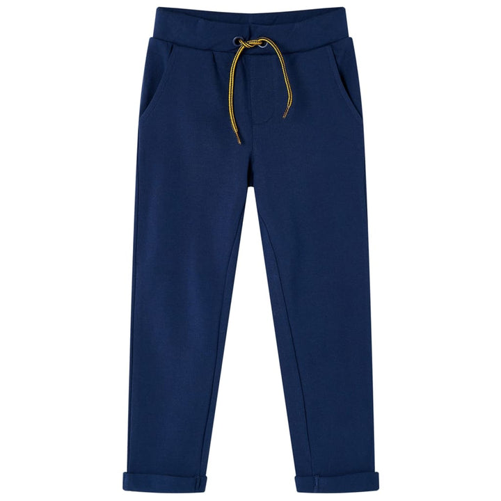 Kinderbroek met trekkoord 104 marineblauw