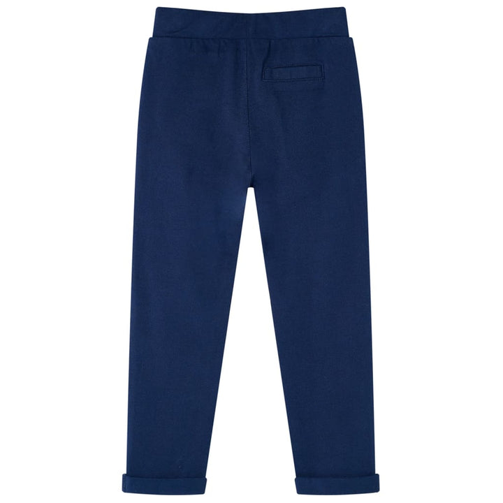 Kinderbroek met trekkoord 104 marineblauw