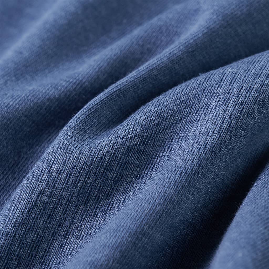 Kindershirt met lange mouwen 140 gemøªleerd blauw