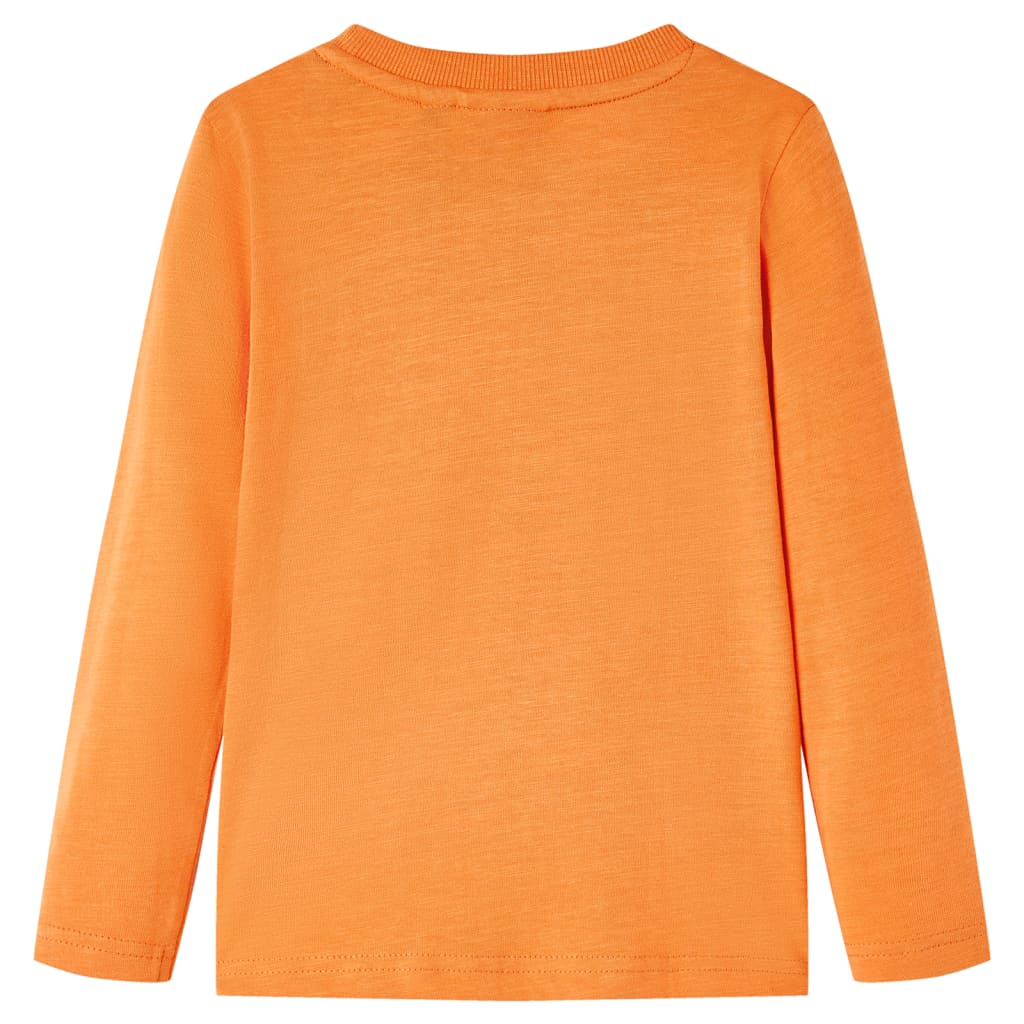 Kindershirt met lange mouwen 104 donkeroranje