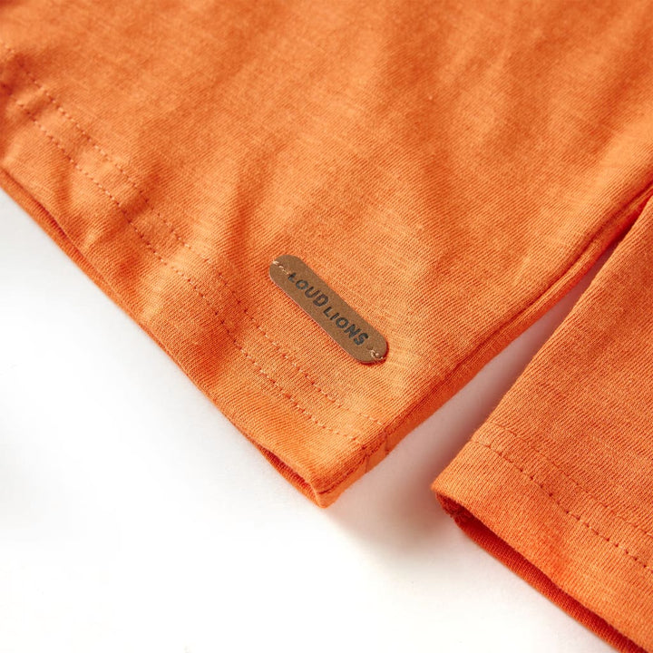 Kindershirt met lange mouwen 104 donkeroranje