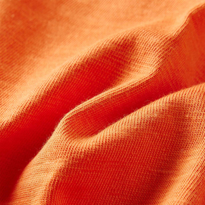 Kindershirt met lange mouwen 140 donkeroranje