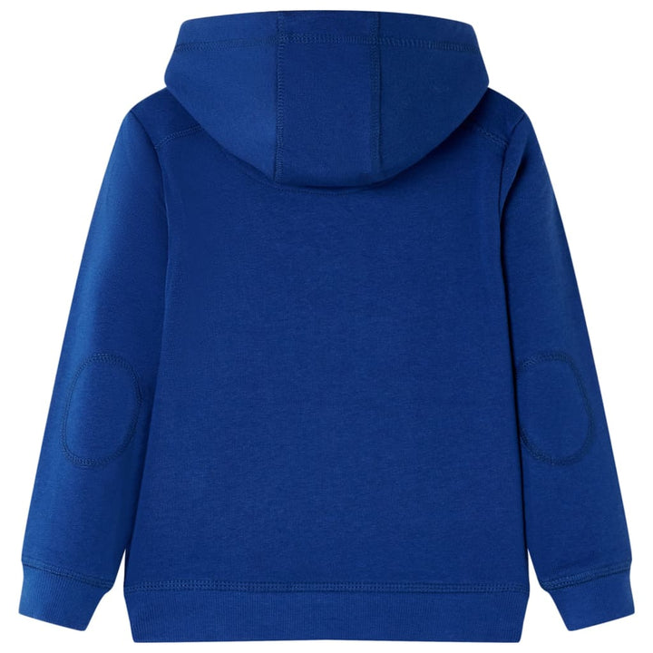 Kindertrui met capuchon 104 donkerblauw