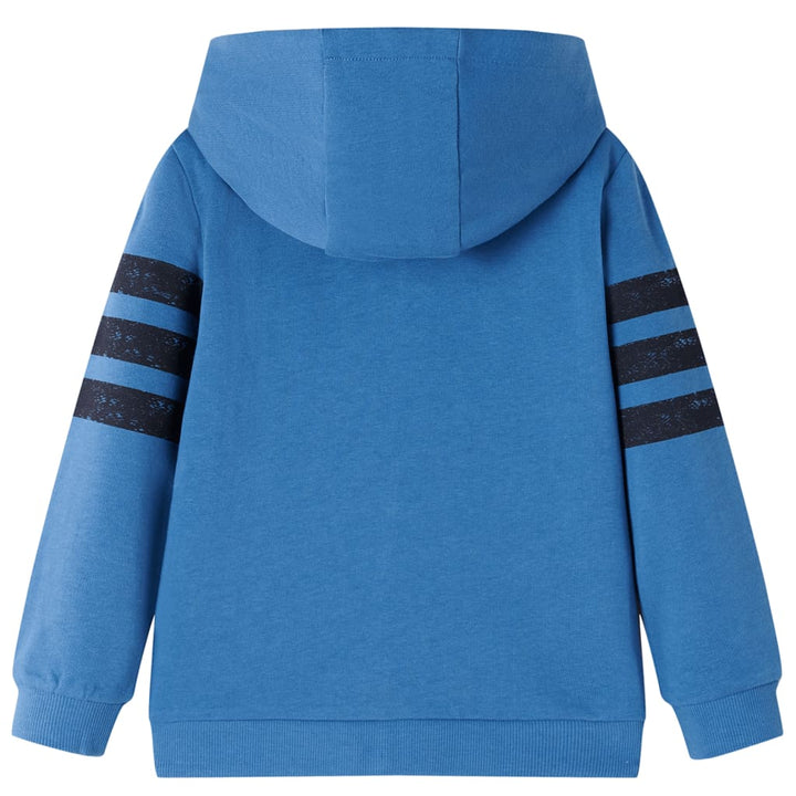 Kindervest met capuchon 92 blauw