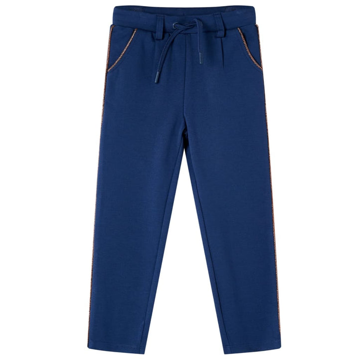 Kinderbroek met trekkoord 116 marineblauw