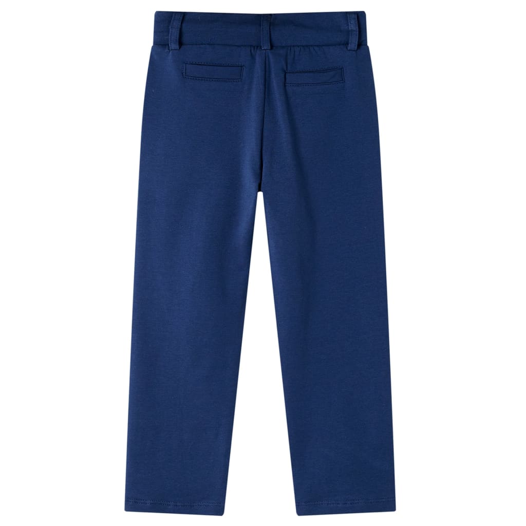 Kinderbroek met trekkoord 104 marineblauw