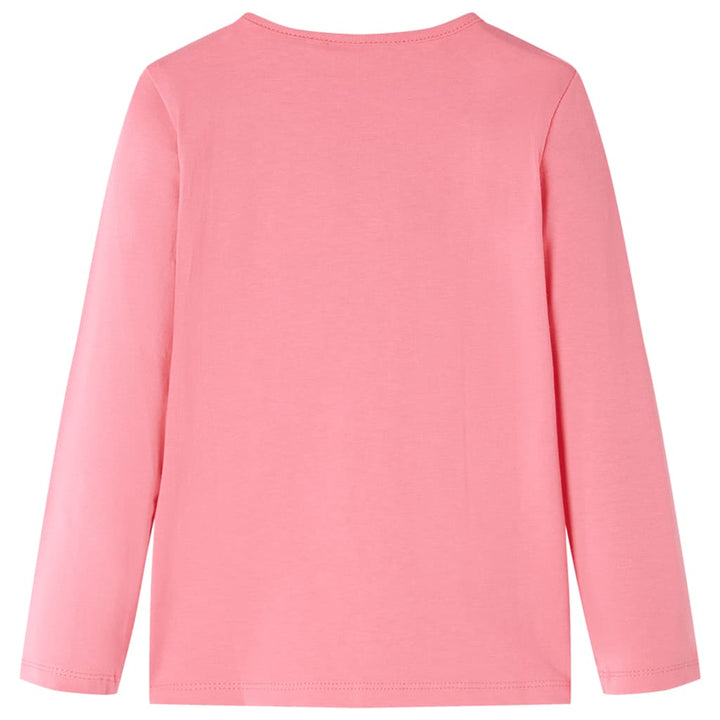 Kindershirt met lange mouwen 104 roze