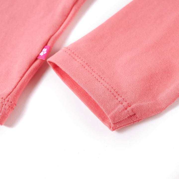 Kindershirt met lange mouwen 104 roze