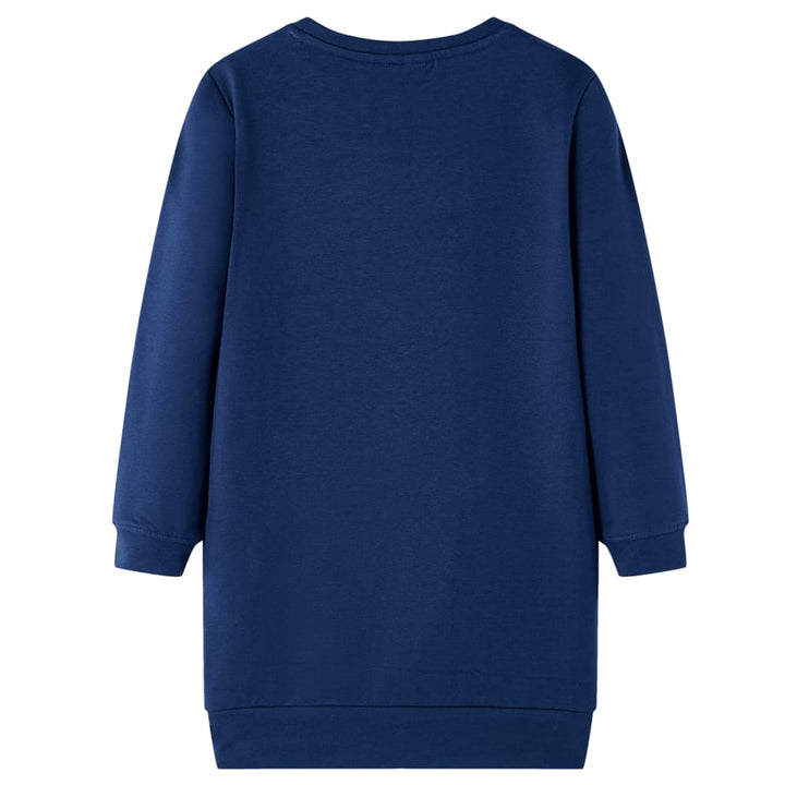 Kinderjurk 128 marineblauw