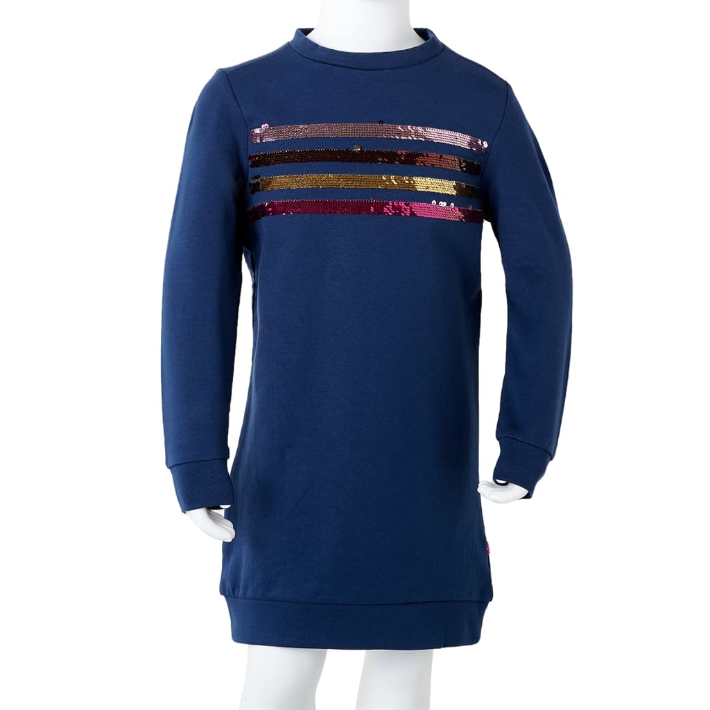 Kinderjurk 92 marineblauw