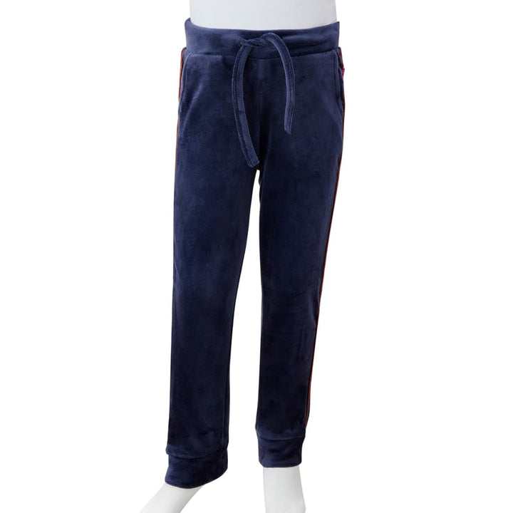 Kinderjoggingbroek 104 marineblauw