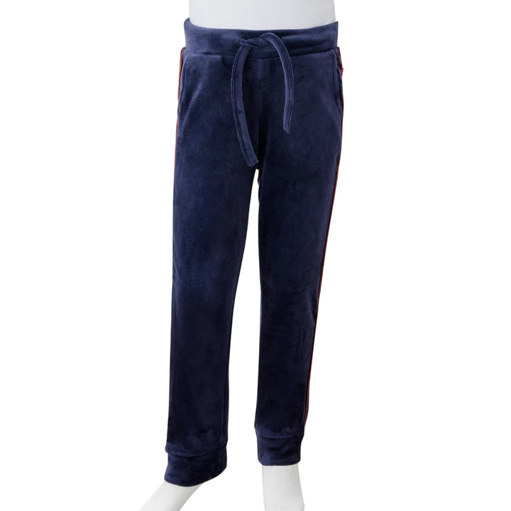 Kinderjoggingbroek 140 marineblauw