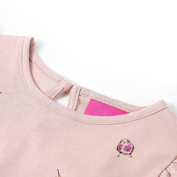 Kindershirt met lange mouwen 92 roze