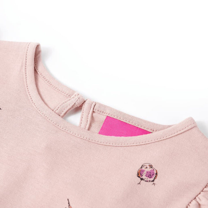 Kindershirt met lange mouwen 116 roze