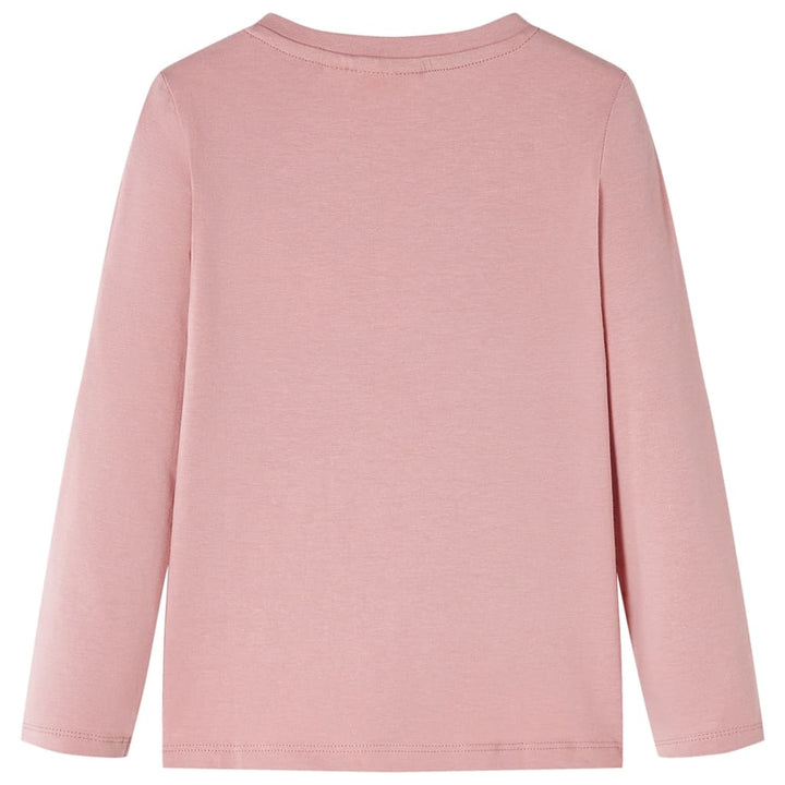 Kindershirt met lange mouwen 104 roze