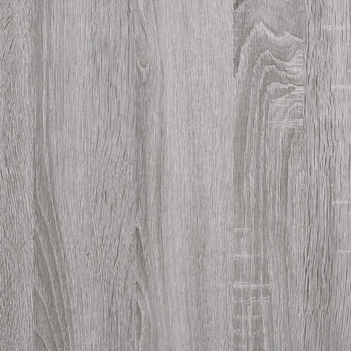 Wandschappen met stangen 2 st 20x25x30 cm grijs sonoma eiken