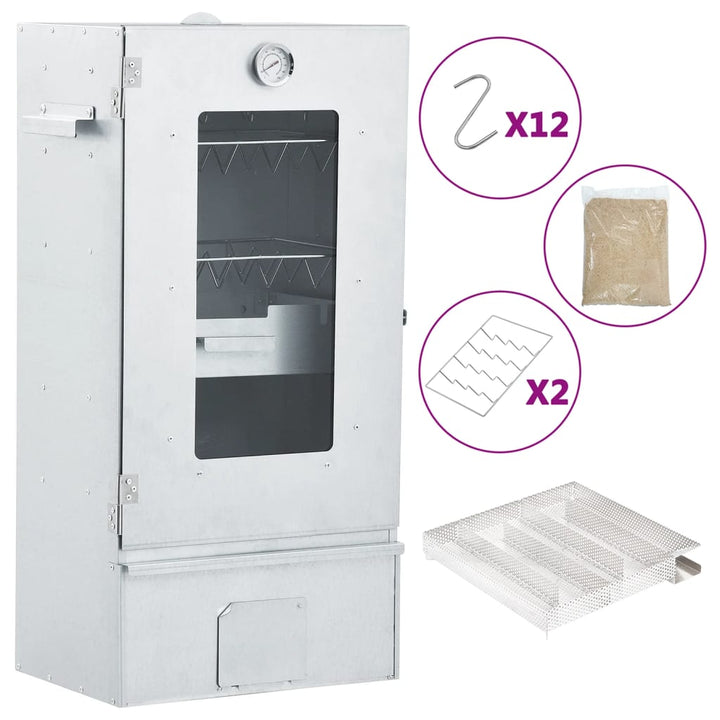 BBQ-rookoven met koude rookgenerator gegalvaniseerd staal