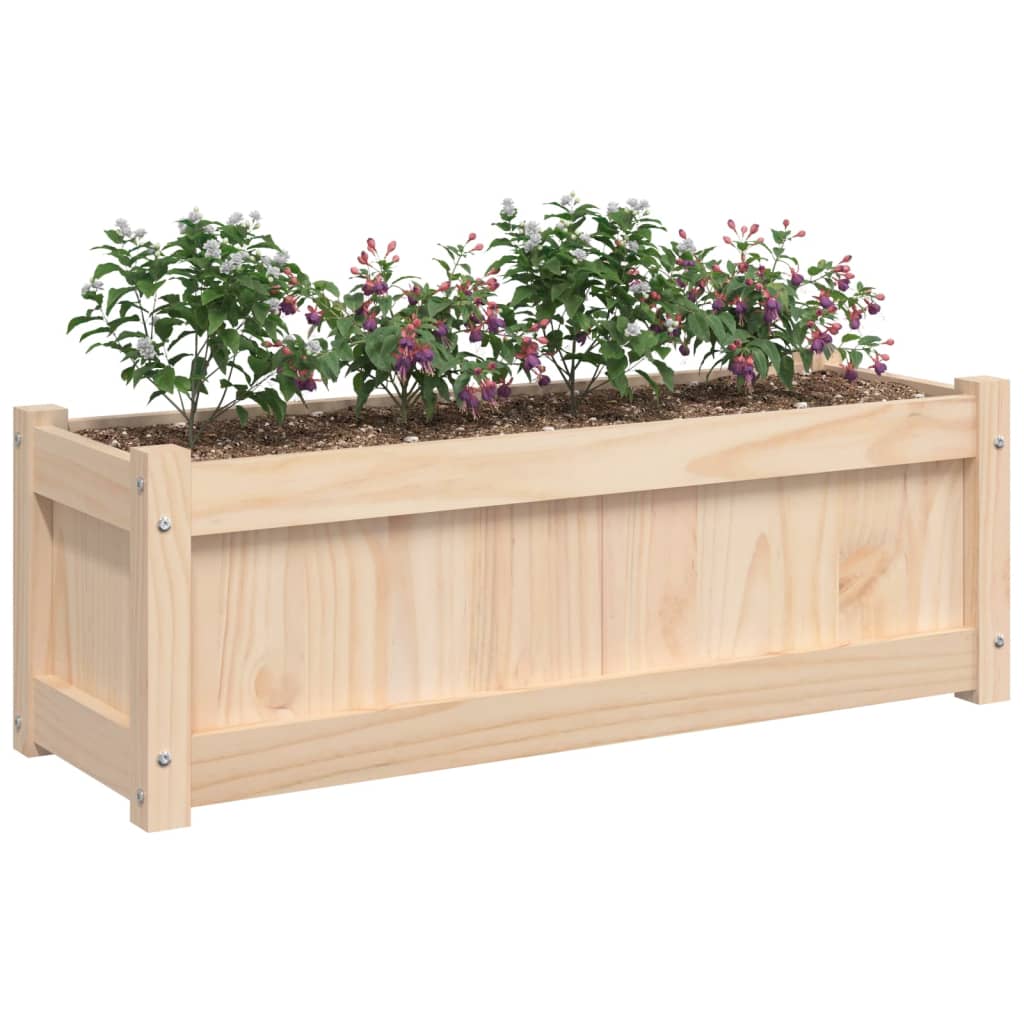 Plantenbak 90x31x31 cm massief grenenhout