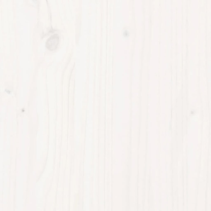 Tuinbank zonder armleuningen 70x70x67 cm massief grenenhout wit