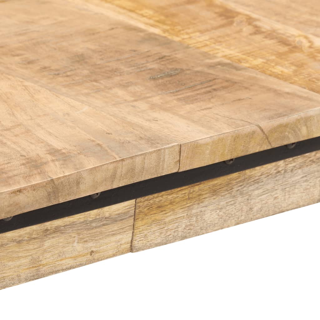 Eettafel 200x100x75 cm massief mangohout