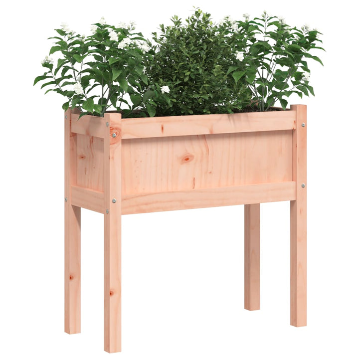 Plantenbak met poten 70x31x70 cm massief douglashout